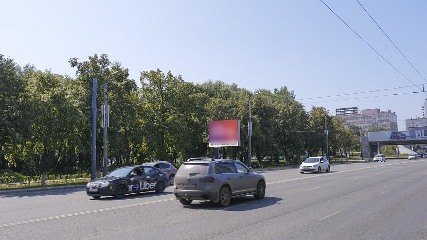 Фотография рекламного носителя, тип: Ситиборд 2.7x3.7, адрес: Ленина пр-т., д.26/1, Челябинск, Челябинская область, Россия. Сторона B №339071