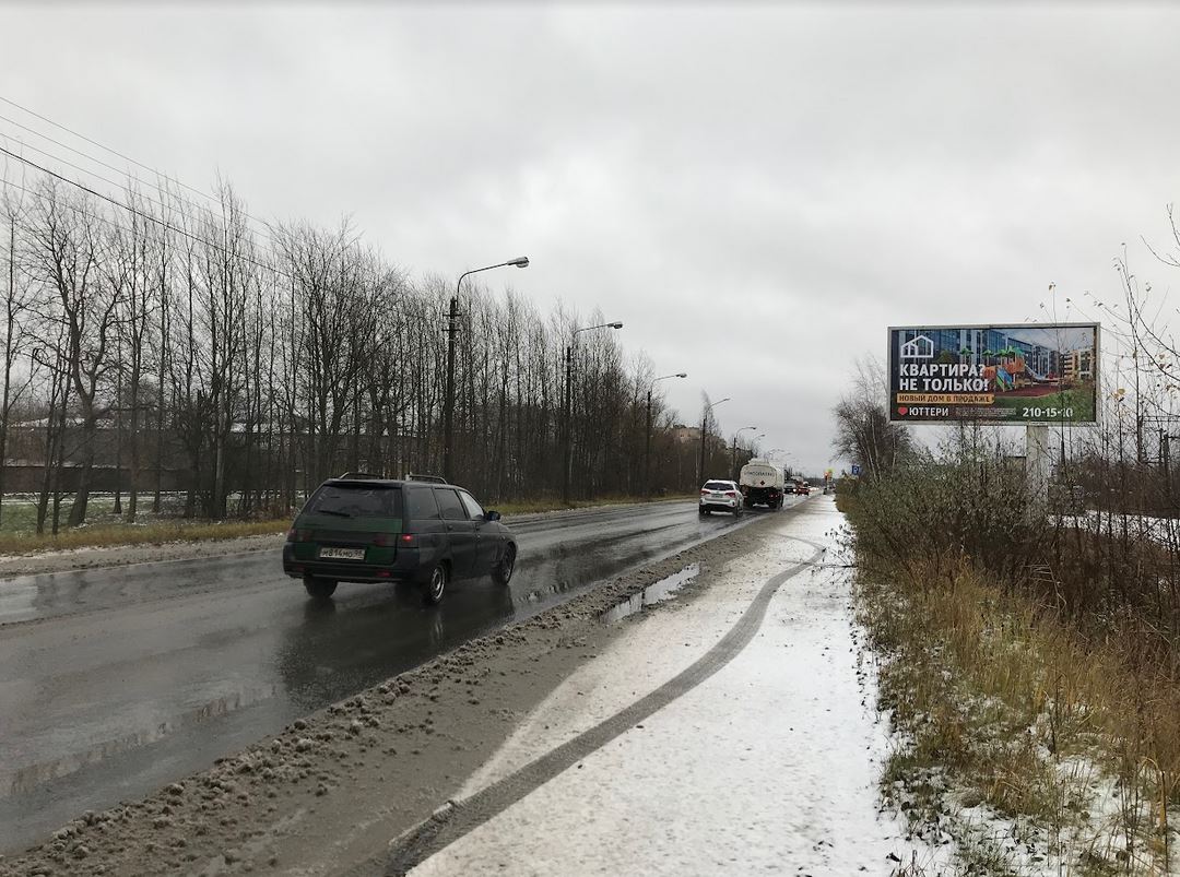 Фотография рекламного носителя, тип: Билборд 3x6, адрес: Понтонный пос., Заводская ул. Х Судостроителей ул., Санкт-Петербург, Россия. Сторона A №650031