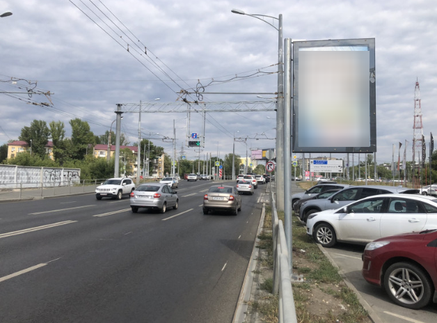 Фотография рекламного носителя, тип: Панель-кронштейн, адрес: Московское ш., д. 17, поз.4, Самара, Самарская область, Россия. Сторона А №1080203
