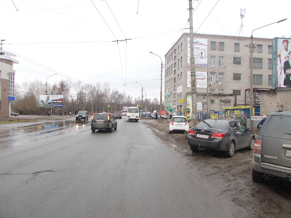 Фотография рекламного носителя, тип: Билборд 3x6, адрес: Тимме ул. Х Нагорная ул., Архангельск, Архангельская область, Россия. Сторона B №615706