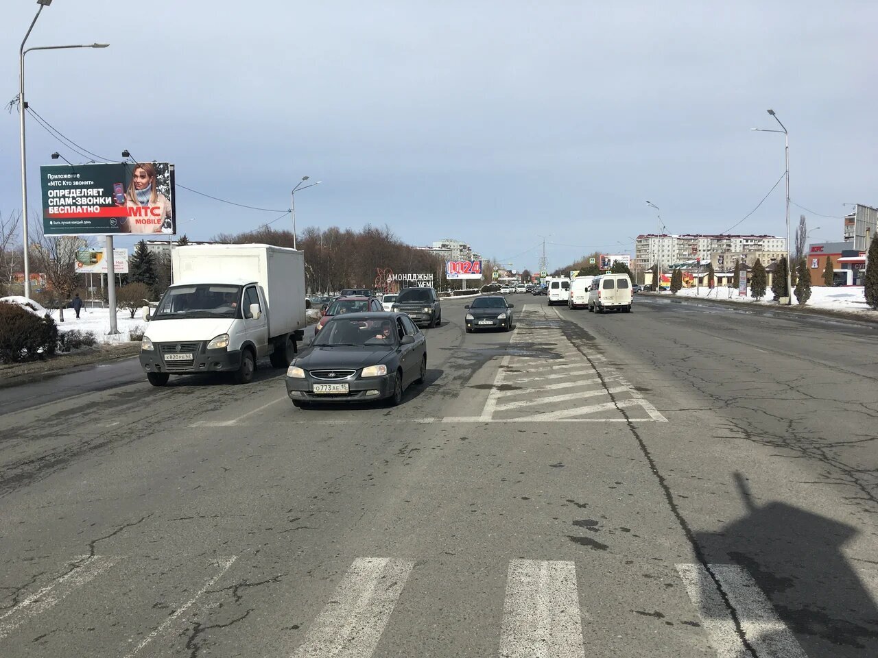 Фотография рекламного носителя, тип: Билборд 3x6, адрес: Московская ул. Х Владикавказская ул., Владикавказ, Республика Северная Осетия – Алания, Россия. Сторона Б №451776