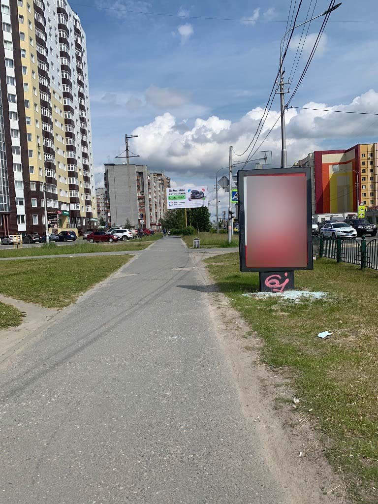 Фотография рекламного носителя, тип: Ситиформат 1.8x1.2, адрес: Мира пр-т., д.57 Х 30 лет Победы ул., д.37, Сургут, Ханты-Мансийский автономный округ – Югра, Россия. Сторона Б №960299