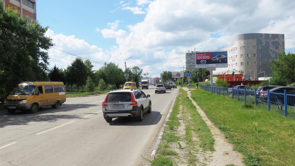 Фотография рекламного носителя, тип: Билборд 3x6, адрес: Промышленная ул., д.63, Ульяновск, Ульяновская область, Россия. Сторона A №690178