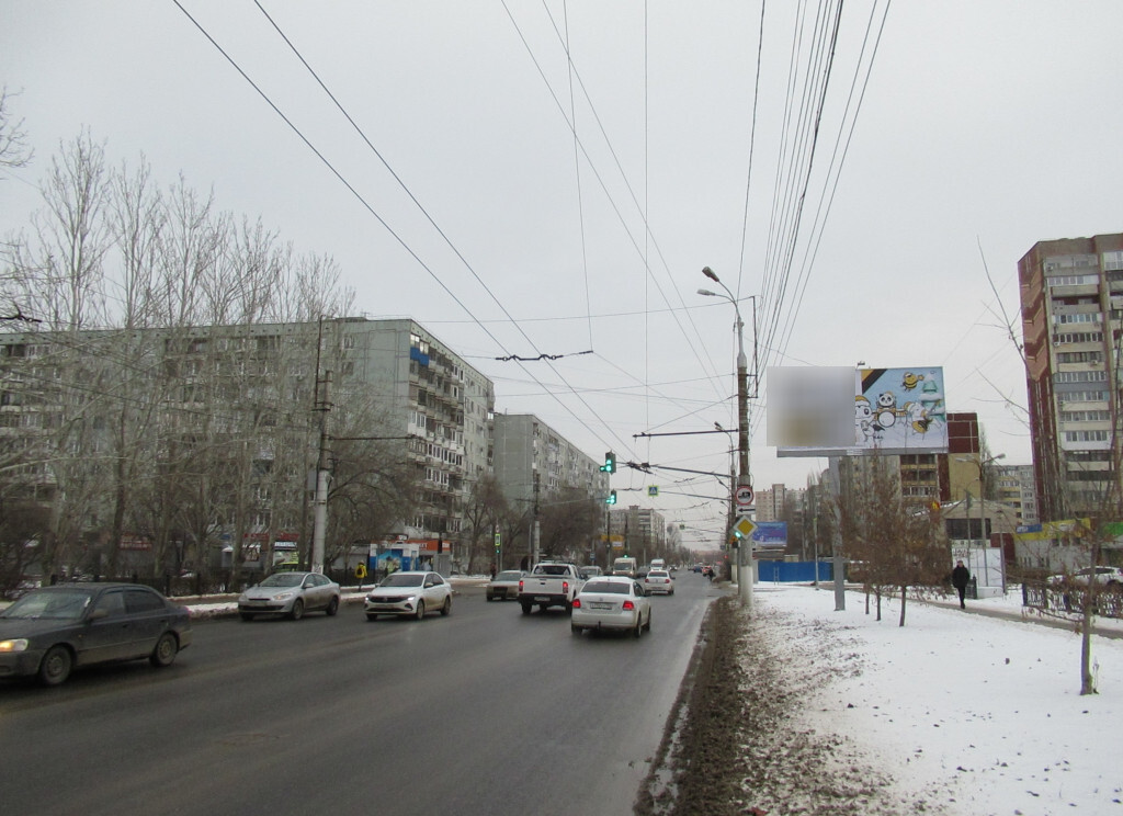 Фотография рекламного носителя, тип: Билборд 3x6, адрес: Симонова ул. Х 8-й Воздушной Армии ул., Волгоград, Волгоградская область, Россия. Сторона A №1054444