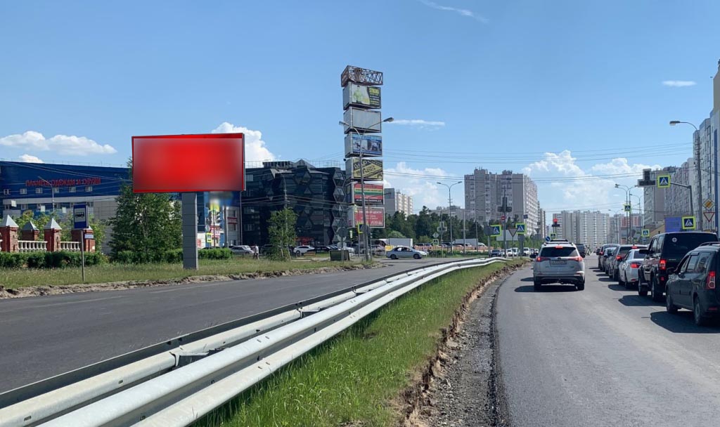 Фотография рекламного носителя, тип: Билборд 3x6, адрес: Быстринская ул., д.25, Сургут, Ханты-Мансийский автономный округ – Югра, Россия. Сторона Б №960173