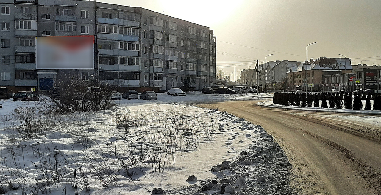 Фотография рекламного носителя, тип: Билборд 3x6, адрес: Светлый г., Гагарина ул., д.5, Калининградская область, Россия. Сторона Б №1324036