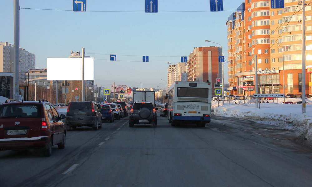 Фотография рекламного носителя, тип: Билборд 3x6, адрес: Пролетарский пр-т., д.11, поз.1, Сургут, Ханты-Мансийский автономный округ – Югра, Россия. Сторона Б №1068423