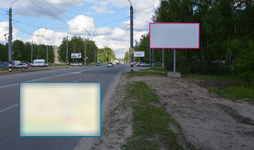 Фотография рекламного носителя, тип: Билборд 3x6, адрес: Еловая ул., д.80/1, Ковров, Владимирская область, Россия. Сторона А №616053