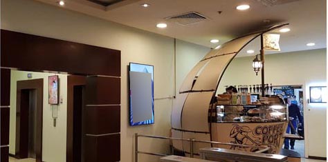 Фотография рекламного носителя, тип: Видеоэкран, адрес: Бизнес-центр «Полларс», Дербеневская наб., д.11, Москва, Россия. Сторона/вариант A №975593