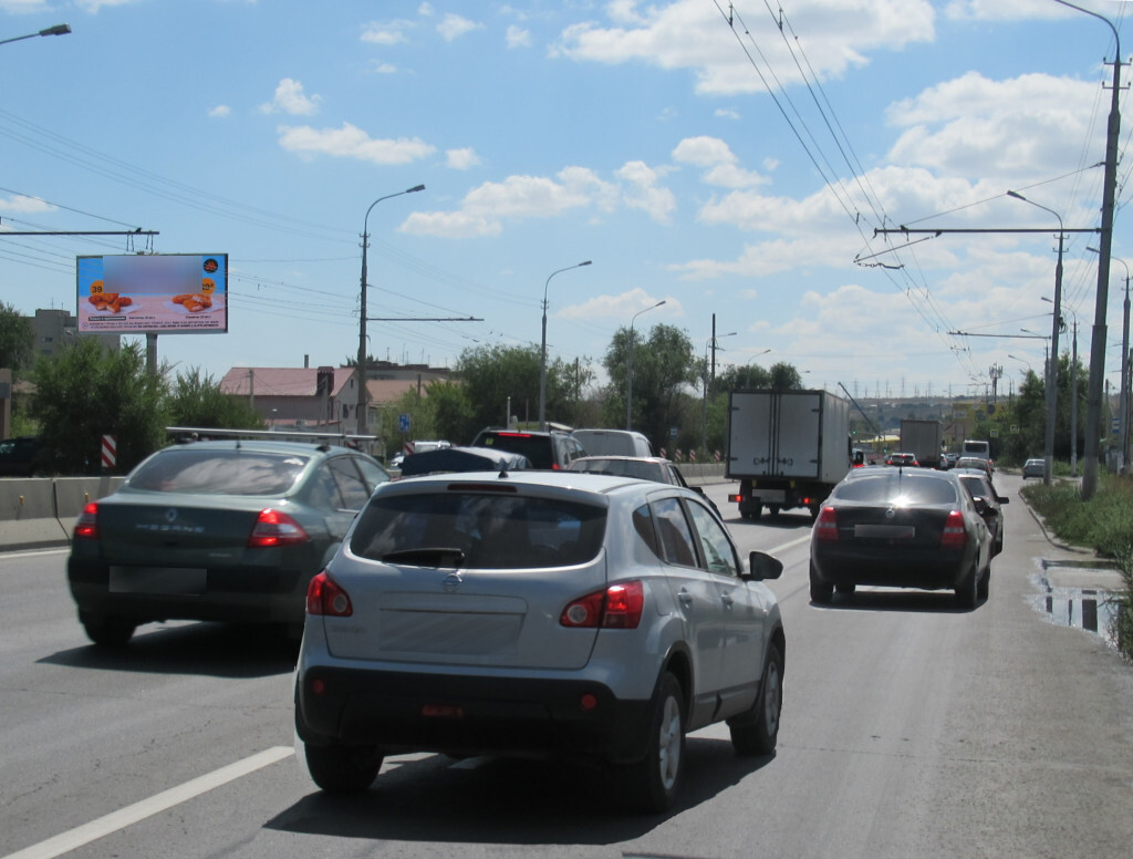 Фотография рекламного носителя, тип: Билборд 3x6, адрес: Колосовая ул., д.4, Волгоград, Волгоградская область, Россия. Сторона Б №1000540