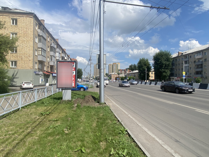 Фотография рекламного носителя, тип: Ситиформат 1.8x1.2, адрес: Партизана Железняка ул., д.24, Красноярск, Красноярский край, Россия. Сторона B №870163