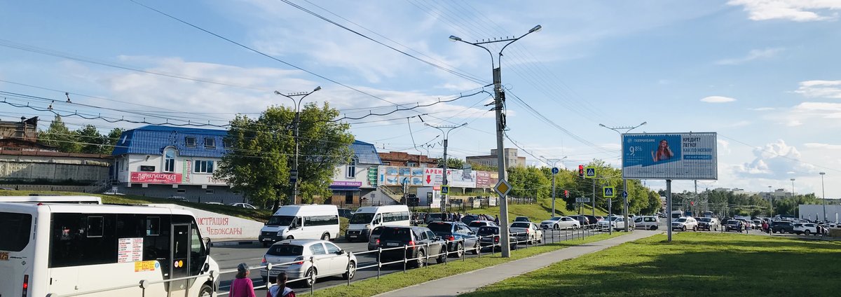 Фотография рекламного носителя, тип: Билборд 3x6, адрес: Президентский б-р. Х Гладкова ул., д.10, Чебоксары, Республика Чувашия, Россия. Сторона A1-A3 №838425