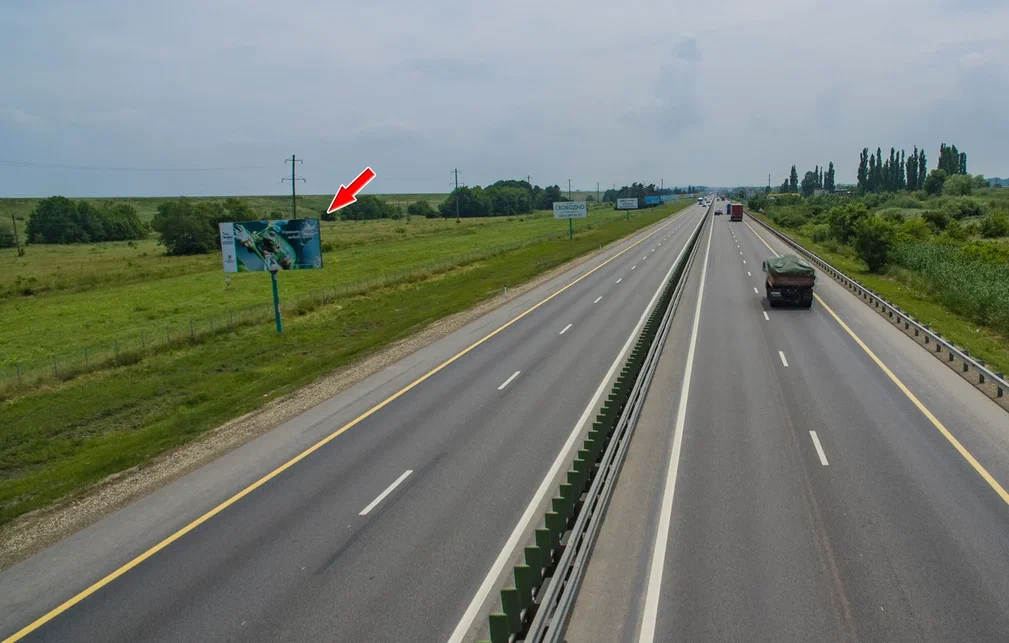 Фотография рекламного носителя, тип: Билборд 3x6, адрес: М-4 Дон а/д, 1348 950м, Краснодар, Краснодарский край, Россия. Сторона Б №602520