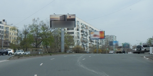 Фотография рекламного носителя, тип: Билборд 3x6, адрес: Красного Знамени пр-т., д.87, Владивосток, Приморский край, Россия. Сторона А1 №767236