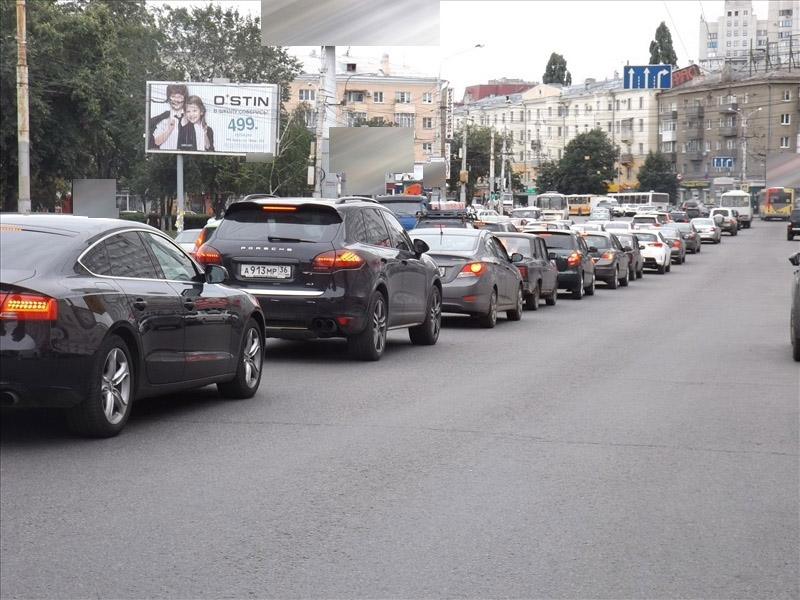 Фотография рекламного носителя, тип: Ситиборд 2.7x3.7, адрес: Плехановская ул., д.66, Воронеж, Воронежская область, Россия. Сторона Б1-Б3 №488847