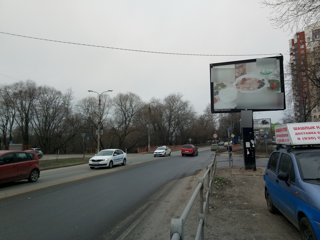 Фотография рекламного носителя, тип: Ситиборд 2.7x3.7, адрес: Пушкинское ш. Х Набережная ул., д.1, Пушкино, Московская область, Россия. Сторона A1-A5 №843993