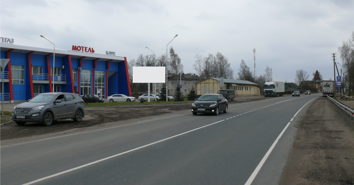 Фотография рекламного носителя, тип: Билборд 3x6, адрес: Механизаторов ул., д.5, поз.1, Псков, Псковская область, Россия. Сторона В №626637