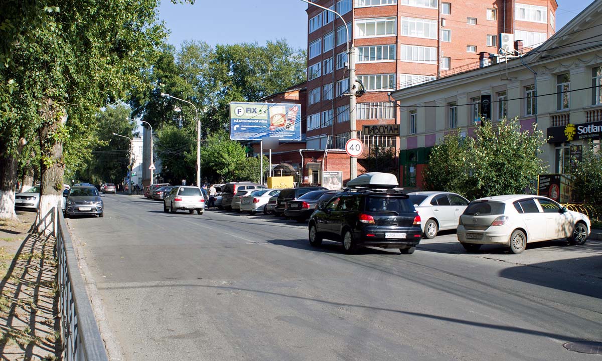 Фотография рекламного носителя, тип: Билборд 3x6, адрес: Усова ул., д.1, Томск, Томская область, Россия. Сторона A №839771