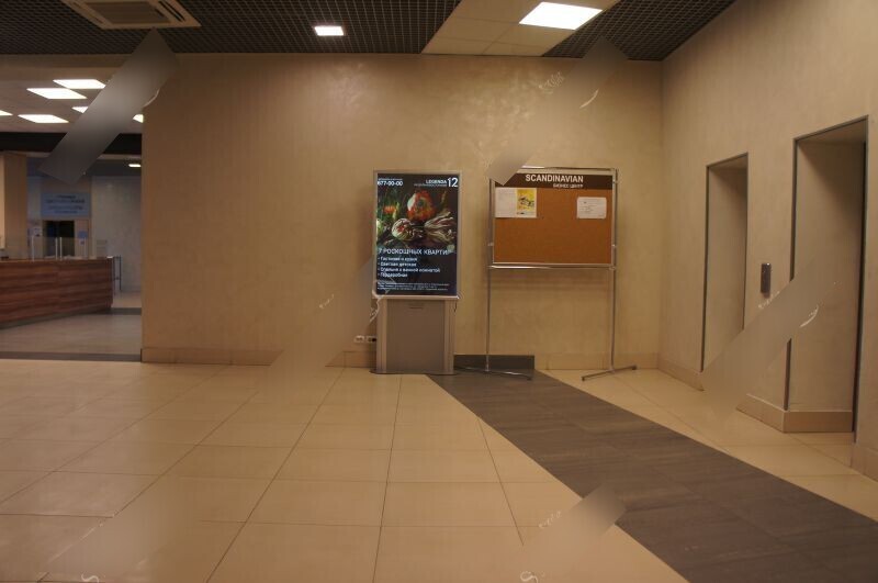 Фотография рекламного носителя, тип: Лайтбокс, адрес: Бизнес-центр «Scandic/Скандик», Революции ш., д.69А, Санкт-Петербург, Россия. Сторона/вариант №657546