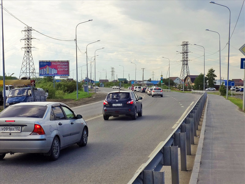 Фотография рекламного носителя, тип: Билборд 3x6, адрес: Салаирский тракт Х Пограничников ул., д.1, Тюмень, Тюменская область, Россия. Сторона Б1-Б3 №507554