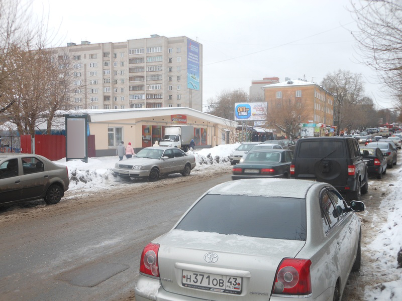 Фотография рекламного носителя, тип: Пиллар 3x1.4, адрес: Пролетарская ул., д.24, Киров, Кировская область, Россия. Сторона В №632549