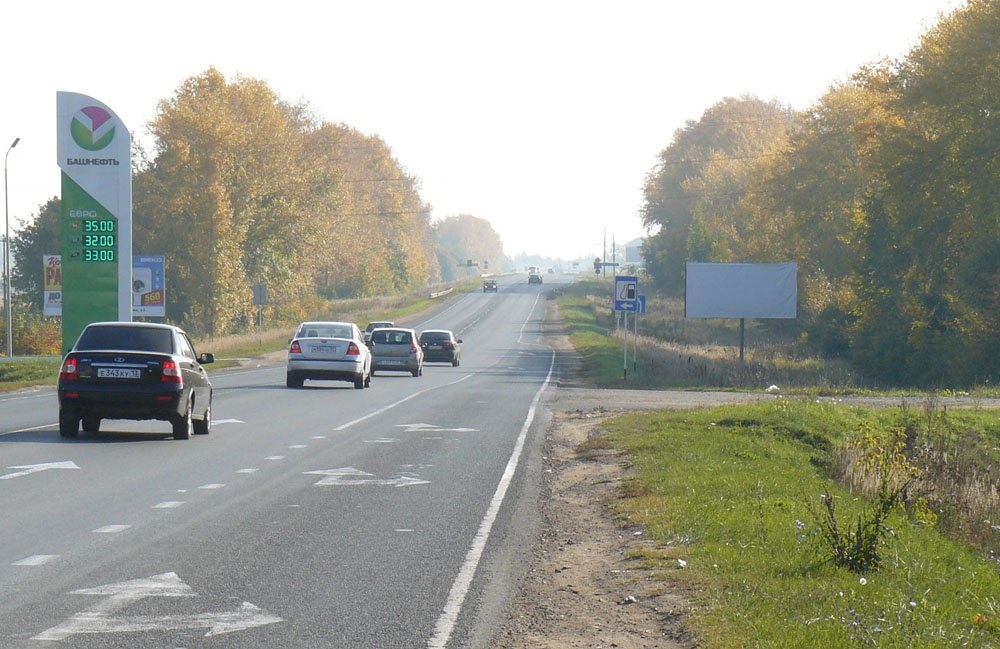 Фотография рекламного носителя, тип: Билборд 3x6, адрес: Рузаевка-Саранск а/д, поз.1, Рузаевка, Республика Мордовия, Россия. Сторона A №1078685