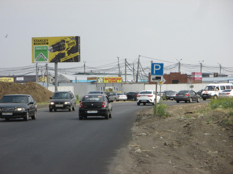 Фотография рекламного носителя, тип: Билборд 3x6, адрес: Объездная а/д Торговый город, Омск, Омская область, Россия. Сторона В №1009820