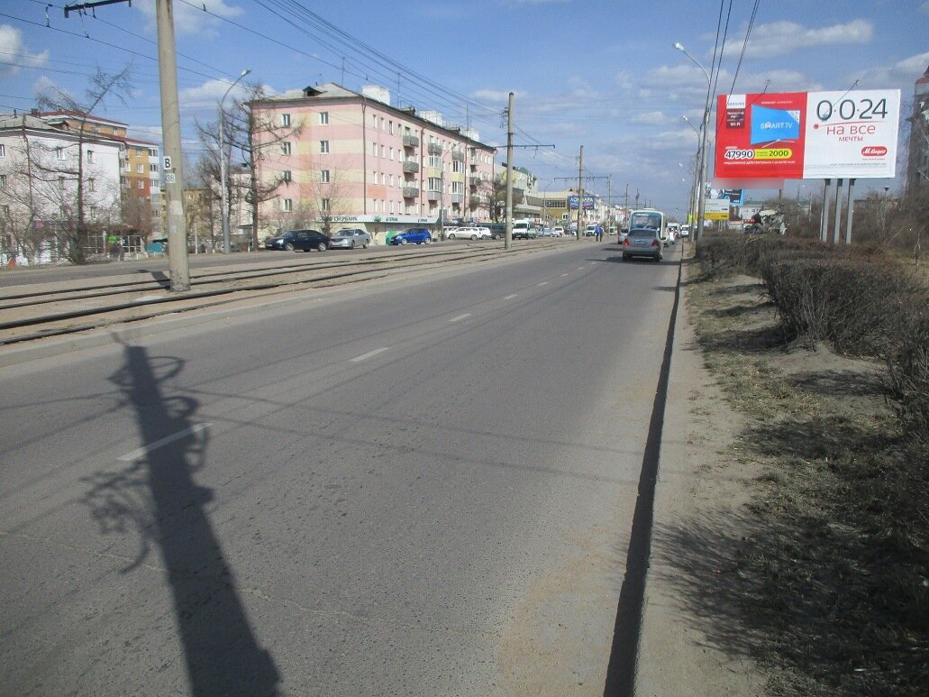 Фотография рекламного носителя, тип: Билборд 3x6, адрес: Терешковой ул., напротив Сбербанка, Улан-Удэ, Республика Бурятия, Россия. Сторона А №697152