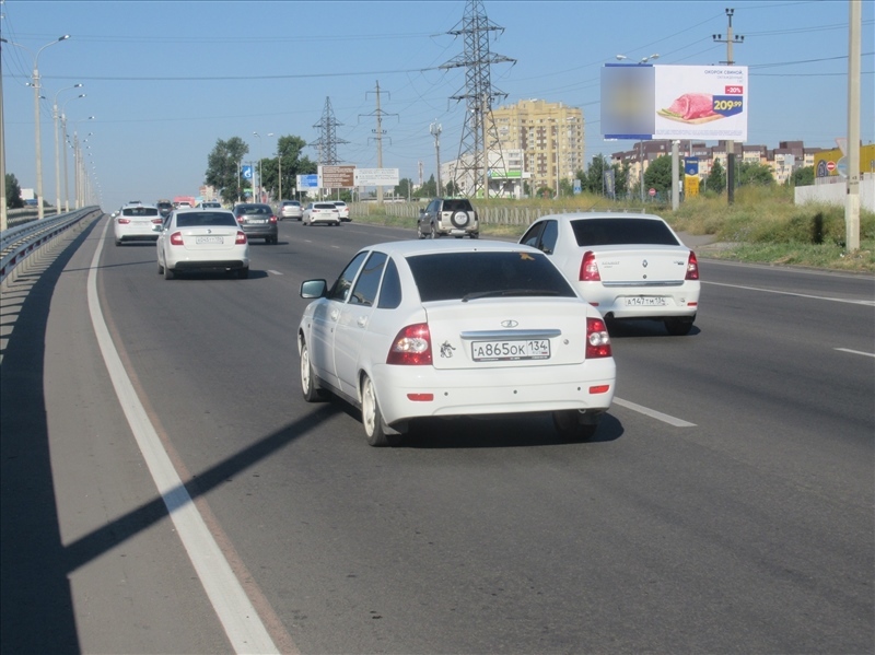Фотография рекламного носителя, тип: Билборд 3x6, адрес: 3-я Продольная магистраль ул., поз.1, Волгоград, Волгоградская область, Россия. Сторона А №605357