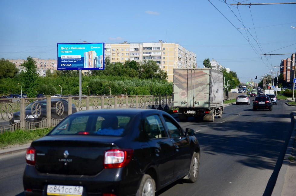 Фотография рекламного носителя, тип: Билборд 3x6, адрес: Зубковой ул., д.12а, Рязань, Рязанская область, Россия. Сторона Б1 №598946