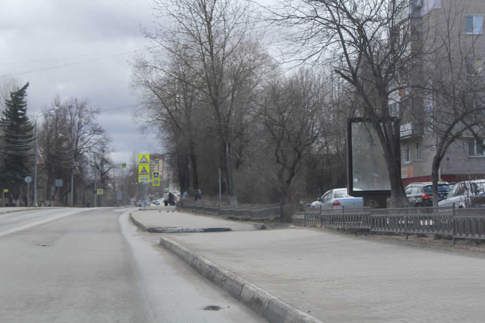 Фотография рекламного носителя, тип: Ситиформат 1.8x1.2, адрес: Московская ул., д.40, начало дома, Можайск, Московская область, Россия. Сторона А №510852