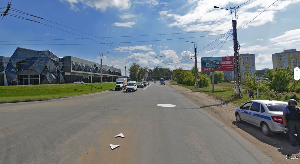 Фотография рекламного носителя, тип: Билборд 3x6, адрес: Лямбирское ш. Х 1-я Промышленная ул., Саранск, Республика Мордовия, Россия. Сторона A №774160