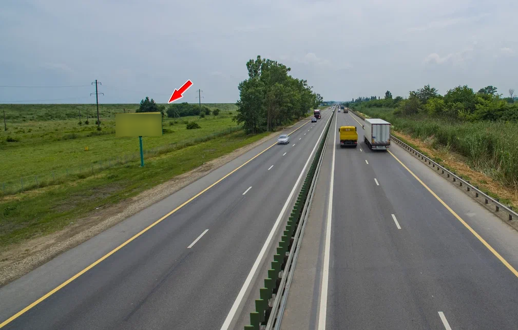 Фотография рекламного носителя, тип: Билборд 3x6, адрес: М-4 Дон а/д, 1347 850м, Краснодар, Краснодарский край, Россия. Сторона Б №602496