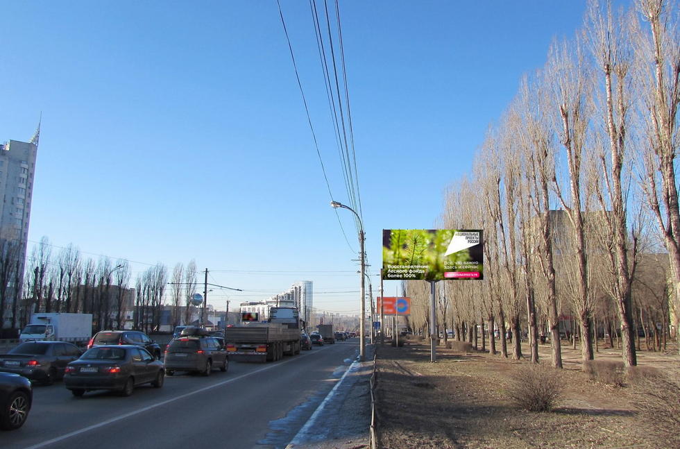 Фотография рекламного носителя, тип: Билборд 3x6, адрес: Остужева ул., д.7, Воронеж, Воронежская область, Россия. Сторона A №471401