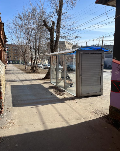 Фотография рекламного носителя, тип: Остановка 1.8x1.2, адрес: Рабочий пер., ост. Городская больница № 2, Саратов, Саратовская область, Россия. Сторона Б №602898