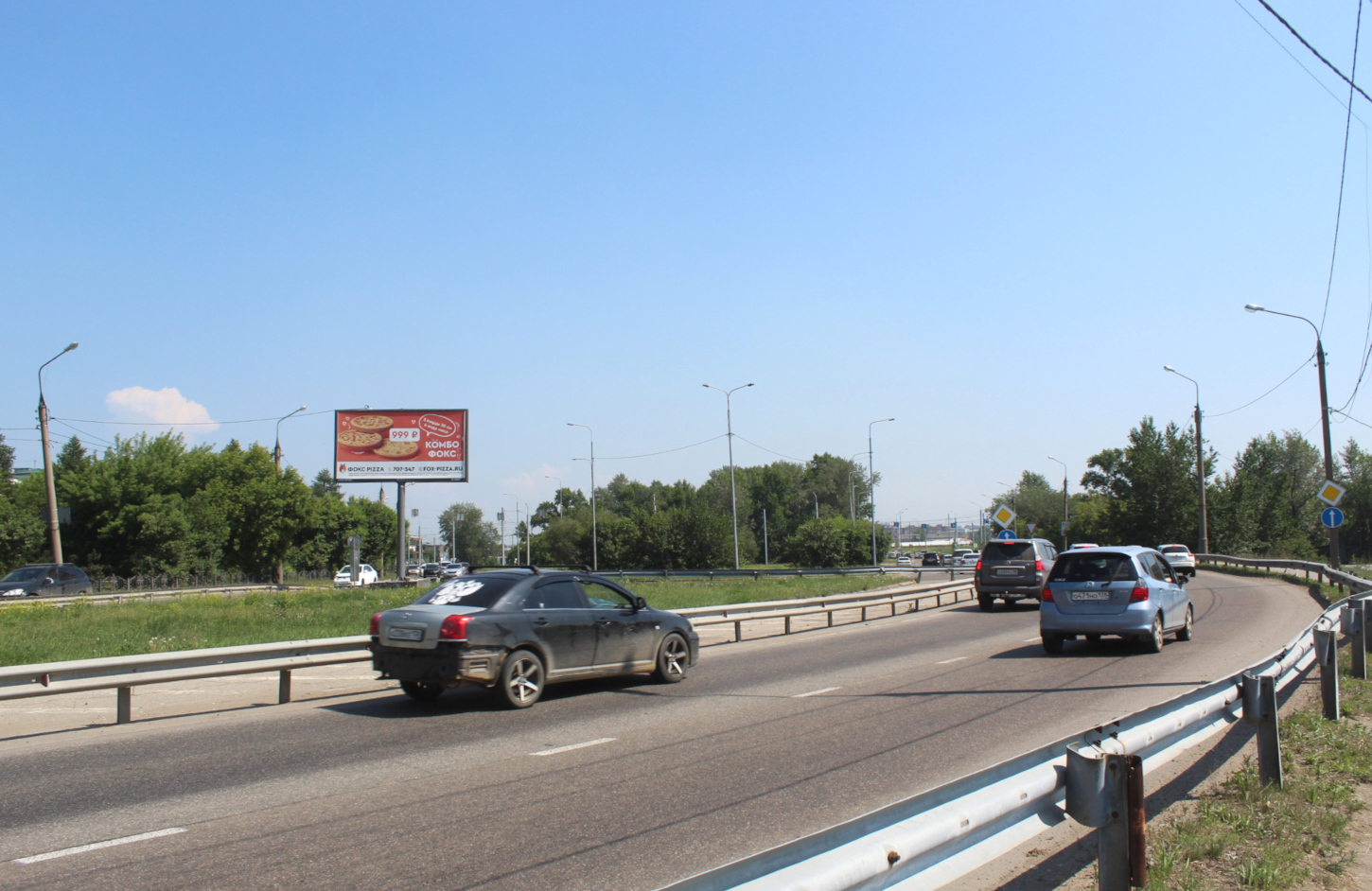 Фотография рекламного носителя, тип: Билборд 3x6, адрес: Сурнова ул., выезд с Маратовской развязки, Иркутск, Иркутская область, Россия. Сторона Б №1095167
