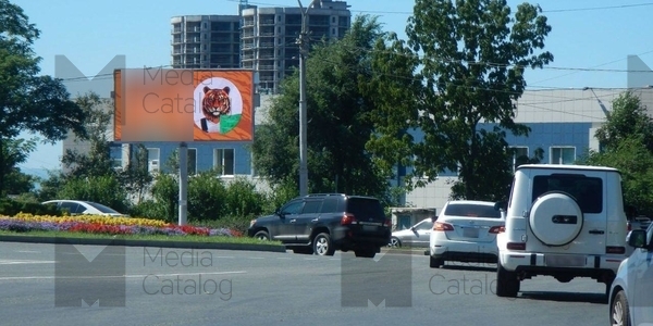 Фотография рекламного носителя, тип: Билборд 3x6, адрес: Красного Знамени пр-т., д.37, Владивосток, Приморский край, Россия. Сторона Аh1-Аh4 №1075469
