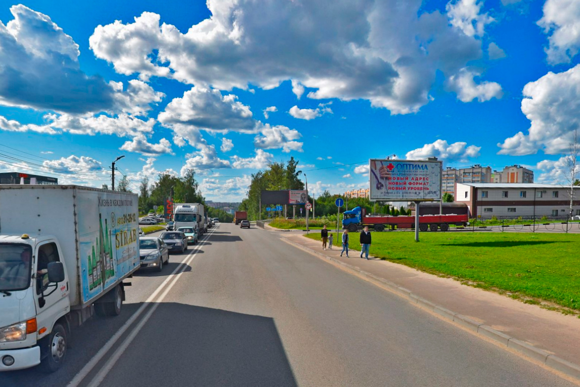 Фотография рекламного носителя, тип: Билборд 3x6, адрес: Шевченко ул. Х Верхний Волок ул., Смоленск, Смоленская область, Россия. Сторона A1-A3 №749269