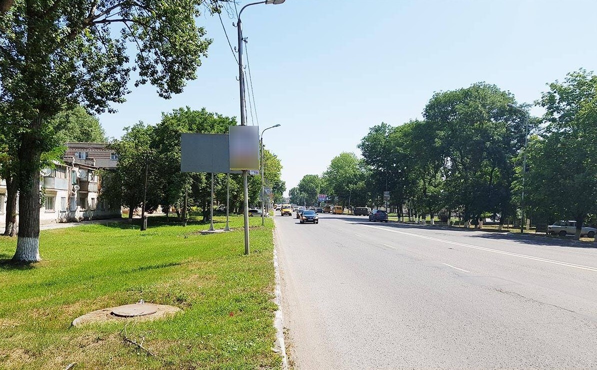 Фотография рекламного носителя, тип: Панель-кронштейн, адрес: Калинина ул., д.138, Георгиевск, Ставропольский край, Россия. Сторона B №1076164