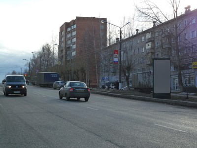 Фотография рекламного носителя, тип: Пиллар 3x1.4, адрес: Лепсе ул., д.61, Киров, Кировская область, Россия. Сторона А №632555