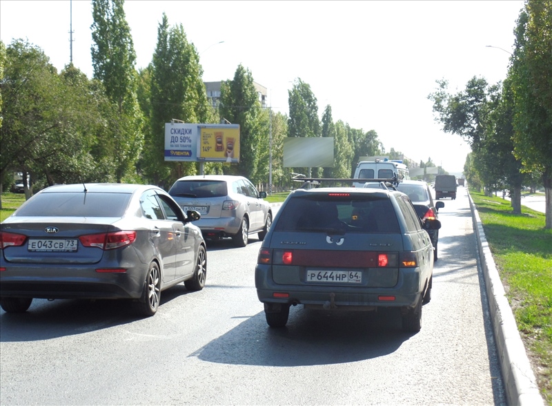Фотография рекламного носителя, тип: Билборд 3x6, адрес: Строителей пр-т., д.58, Саратов, Саратовская область, Россия. Сторона Б №819378