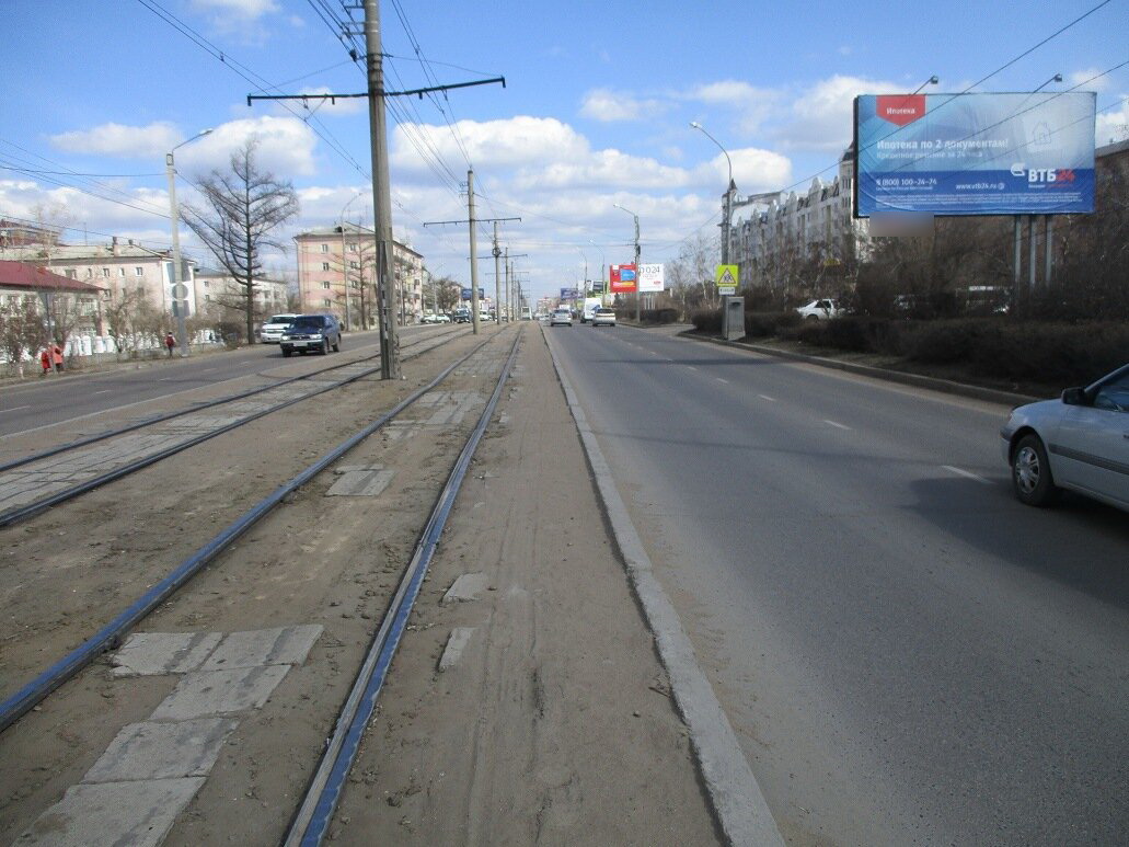 Фотография рекламного носителя, тип: Билборд 3x6, адрес: Терешковой ул., д.3Б, Улан-Удэ, Республика Бурятия, Россия. Сторона А №697150