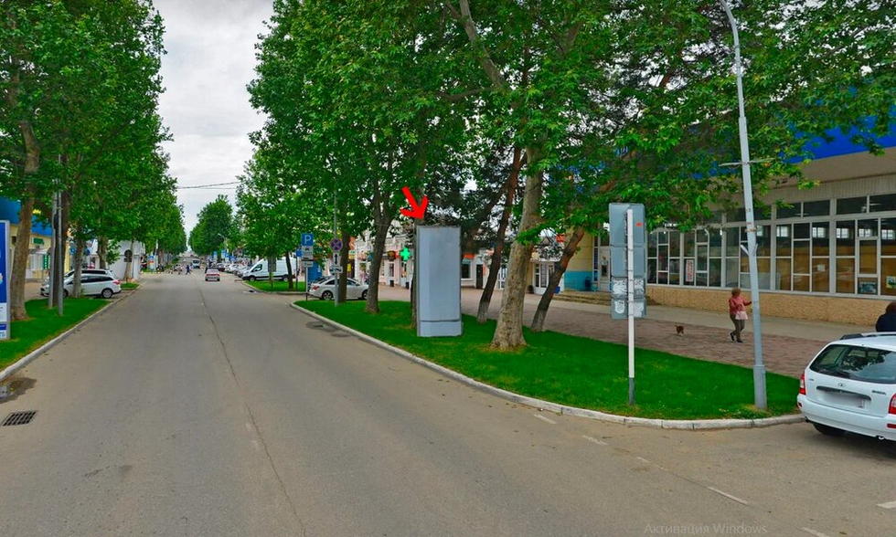 Фотография рекламного носителя, тип: Нестандартный ситиформат, адрес: Красная ул., д.132, Кореновск, Краснодарский край, Россия. Сторона А №1025981