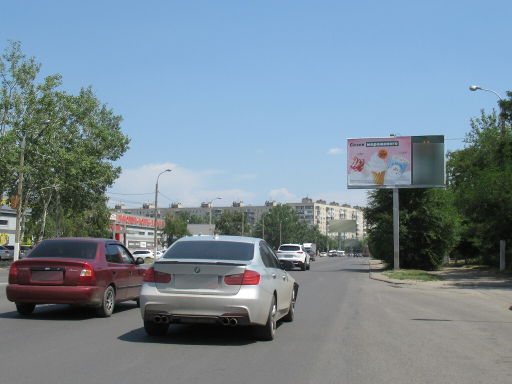 Фотография рекламного носителя, тип: Билборд 3x6, адрес: Героев Сталинграда пр-т., д.72, Волгоград, Волгоградская область, Россия. Сторона A №1054485