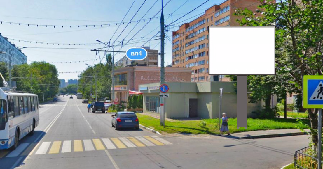 Фотография рекламного носителя, тип: Ситиборд 2.7x3.7, адрес: Строителей ул., д.4, Химки, Московская область, Россия. Сторона А1-А6 №790360