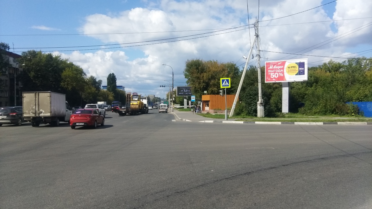 Фотография рекламного носителя, тип: Билборд 3x6, адрес: Новикова-Прибоя ул. Х Героя Попова ул., Нижний Новгород, Нижегородская область, Россия. Сторона А1-А3 №837439