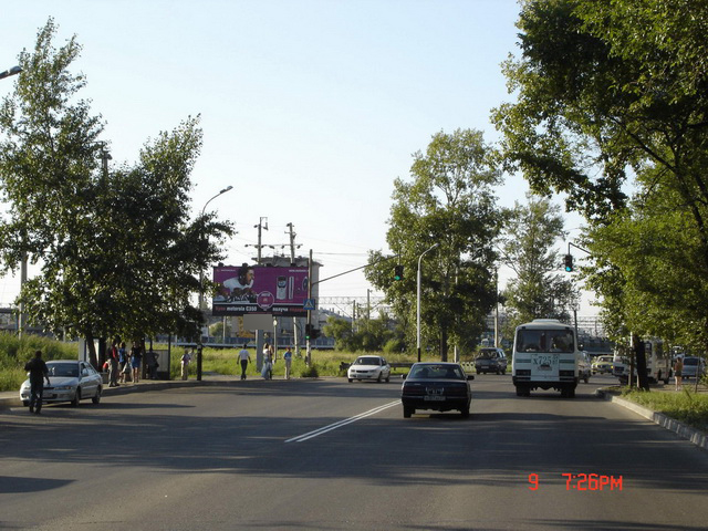 Фотография рекламного носителя, тип: Билборд 3x6, адрес: 60-лет Октября пр-т., д.124, напротив, Хабаровск, Хабаровский край, Россия. Сторона B №482318