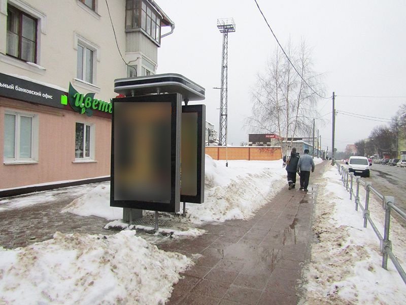 Фотография рекламного носителя, тип: Ситиформат 1.8x1.2, адрес: Крестьянская ул., д.10, Солнечногорск, Московская область, Россия. Сторона А №763668