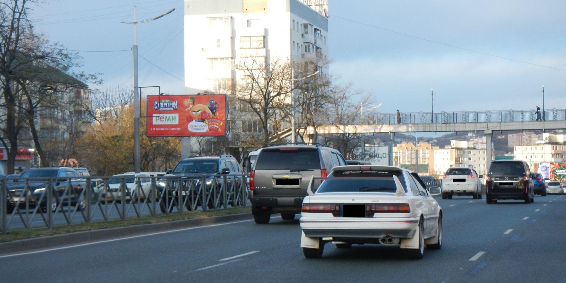 Фотография рекламного носителя, тип: Билборд 3x6, адрес: 100-лет Владивостоку ул., л.47, Владивосток, Приморский край, Россия. Сторона Б №767154