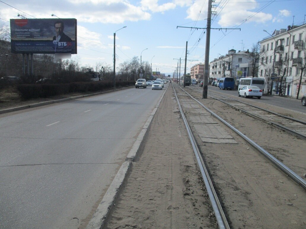 Фотография рекламного носителя, тип: Билборд 3x6, адрес: Терешковой ул., д.3Б, Улан-Удэ, Республика Бурятия, Россия. Сторона В №697151